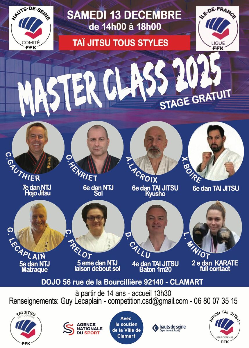 Stage Master Class 13/12 - Clamart