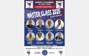 Stage Master Class 13/12 - Clamart