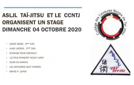 Stage Taï-Jitsu à Lardy le 04 octobre